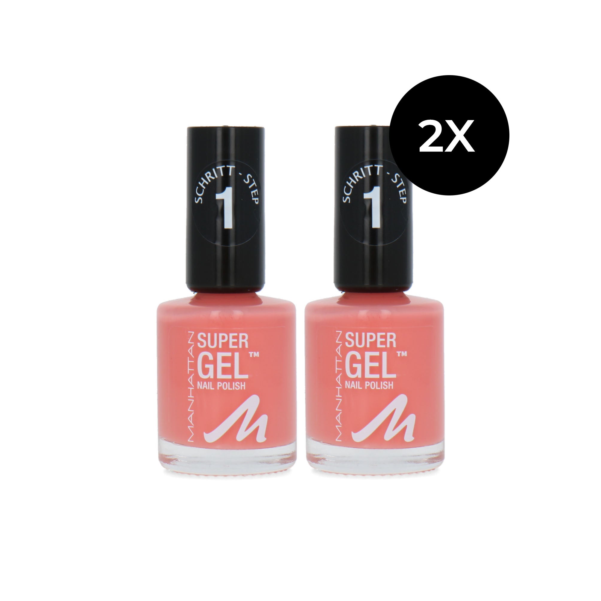 Manhattan Super Gel Nagellak - 145 Coral Island (set van 2)