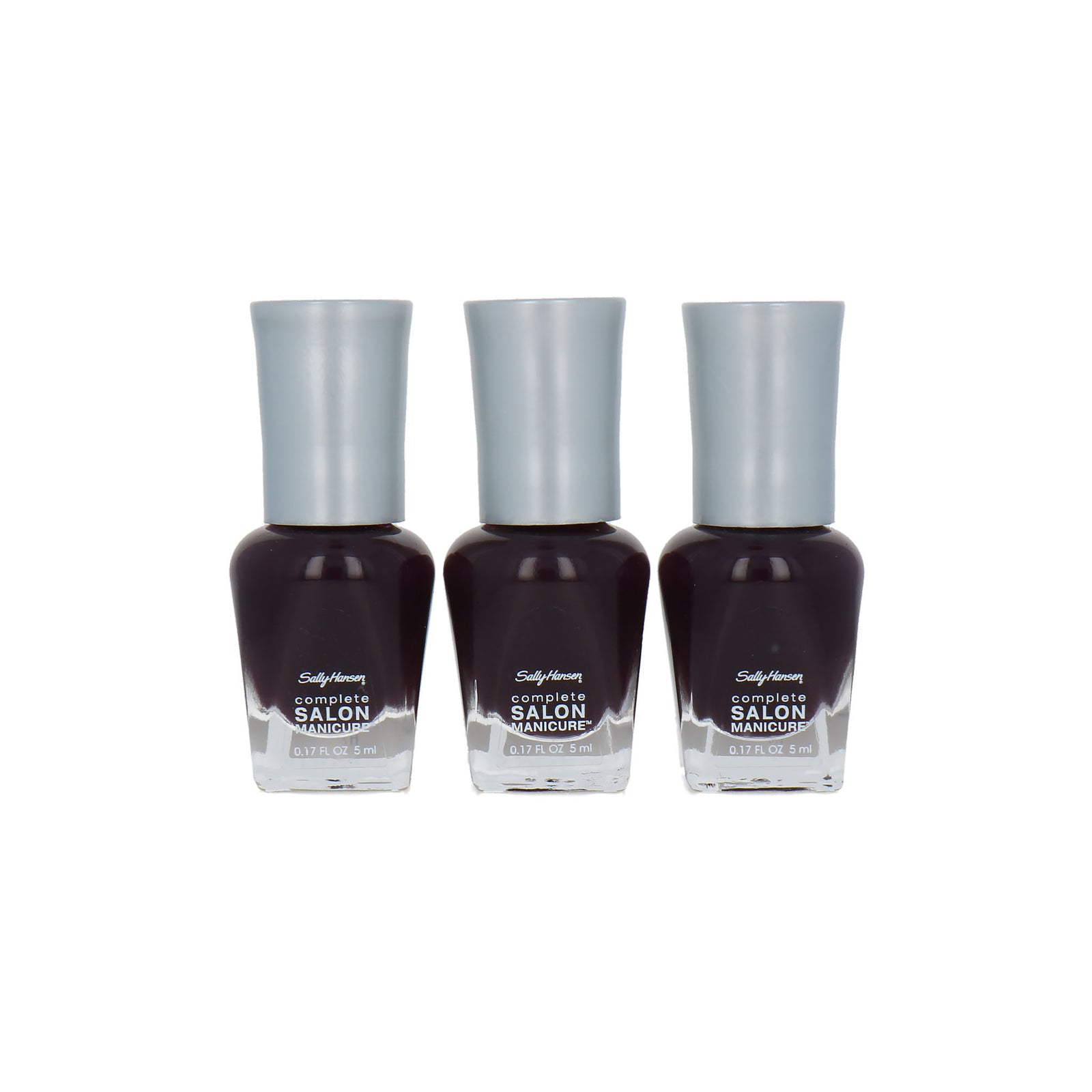 Sally Hansen Complete Salon Manicure Mini 3 x 5 ml Nagellak - 660 Pat On The Black (set van 3)