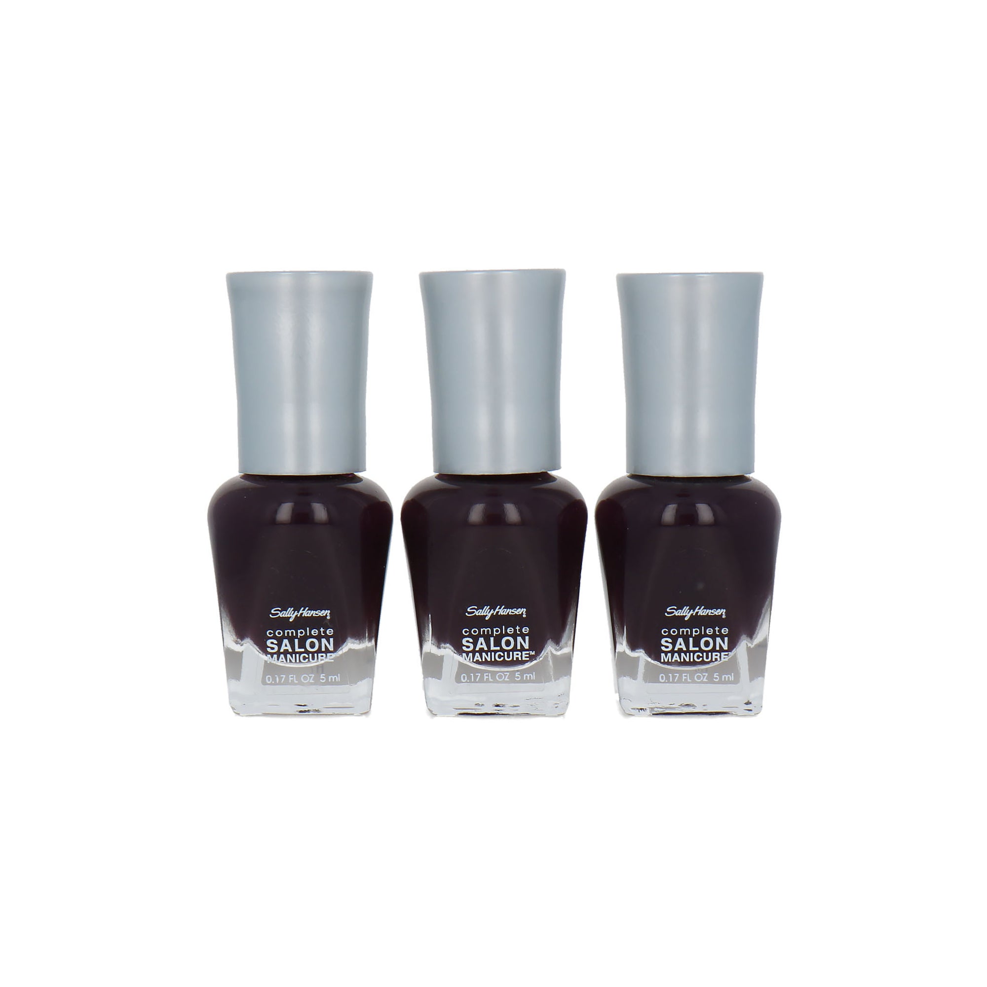 Sally Hansen Complete Salon Manicure Mini 3 x 5 ml Nagellak - 660 Pat On The Black (set van 3)