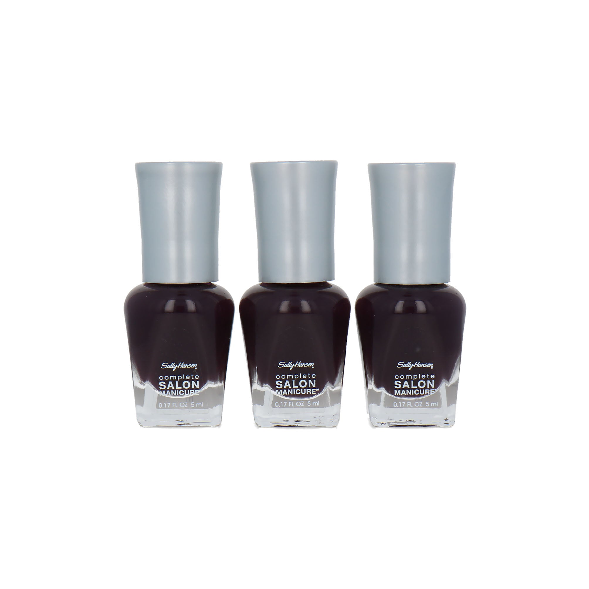 Sally Hansen Complete Salon Manicure Mini 3 x 5 ml Nagellak - 660 Pat On The Black (set van 3)