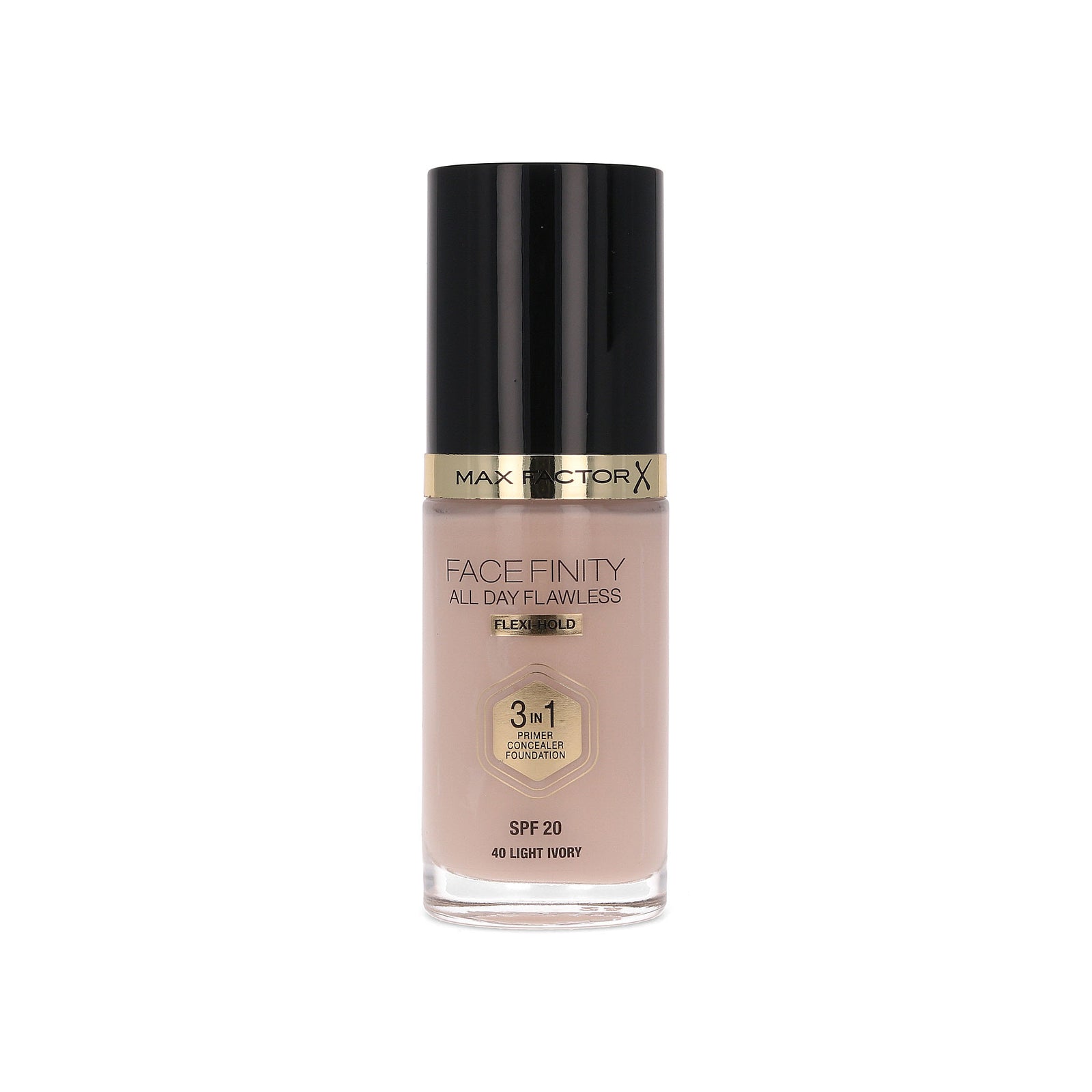 Max Factor Facefinity All Day Flawless 3 in 1 Flexi Hold Foundation - 40 Light Ivory