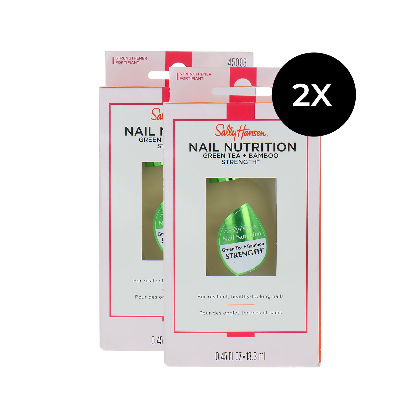 Sally Hansen Nail Nutrition Green Tea Strengthener Duo Pack - 45093