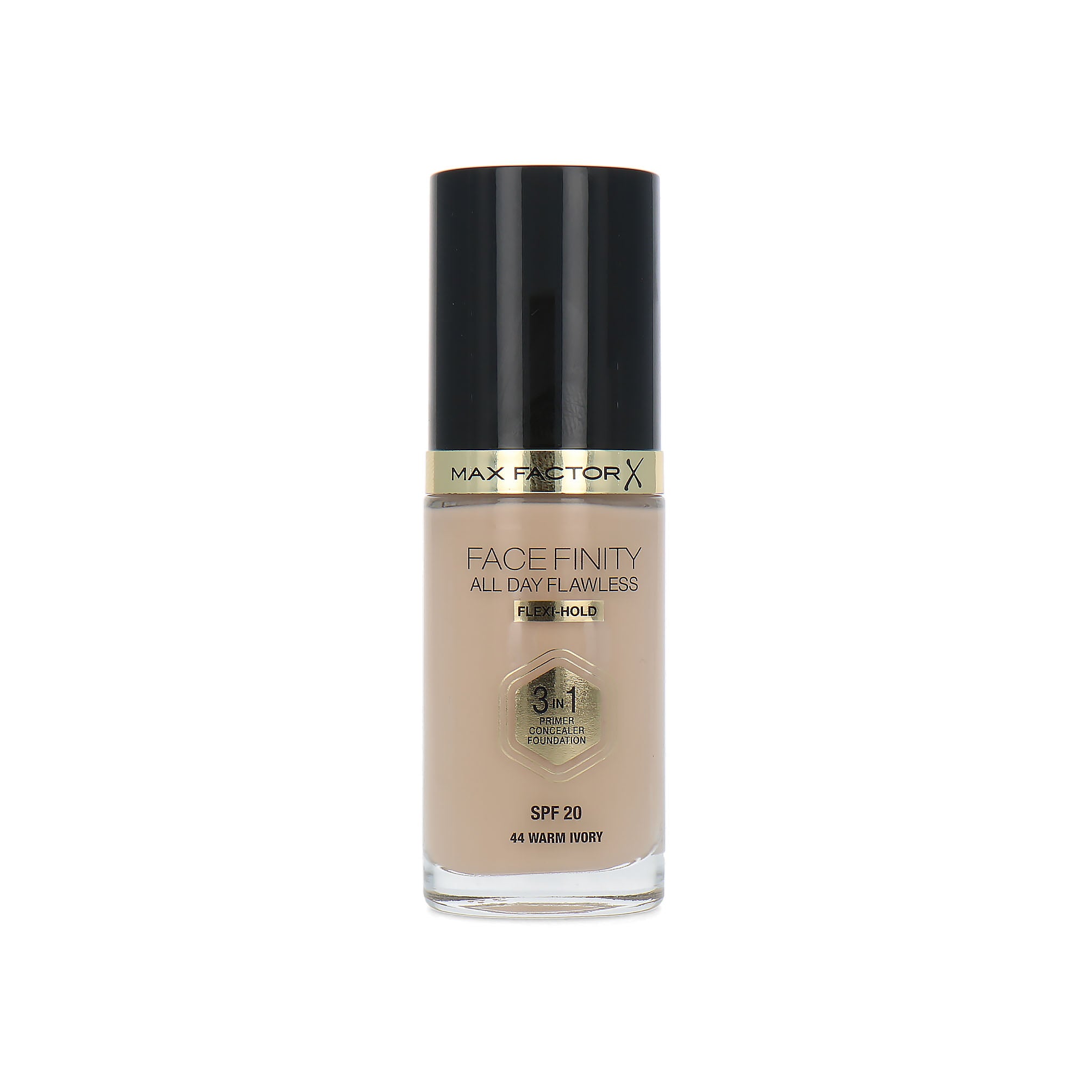 Max Factor Facefinity All Day Flawless 3 in 1 Flexi Hold Foundation - 44 Warm Ivory