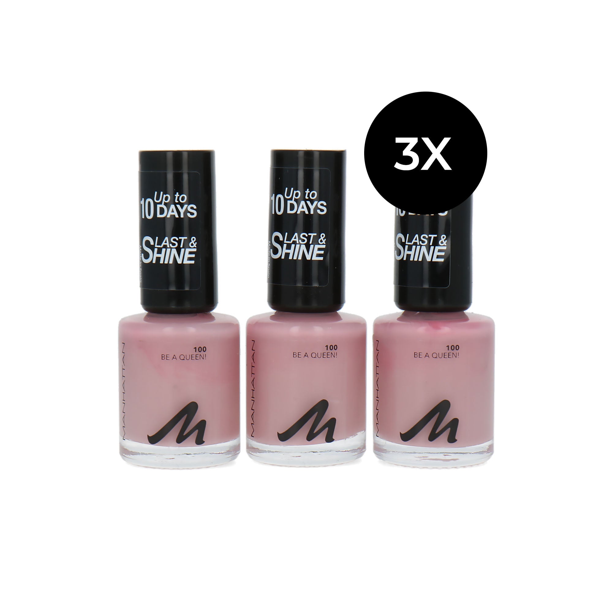 Manhattan Last & Shine Nagellak - 100 Be A Queen! (set van 3)