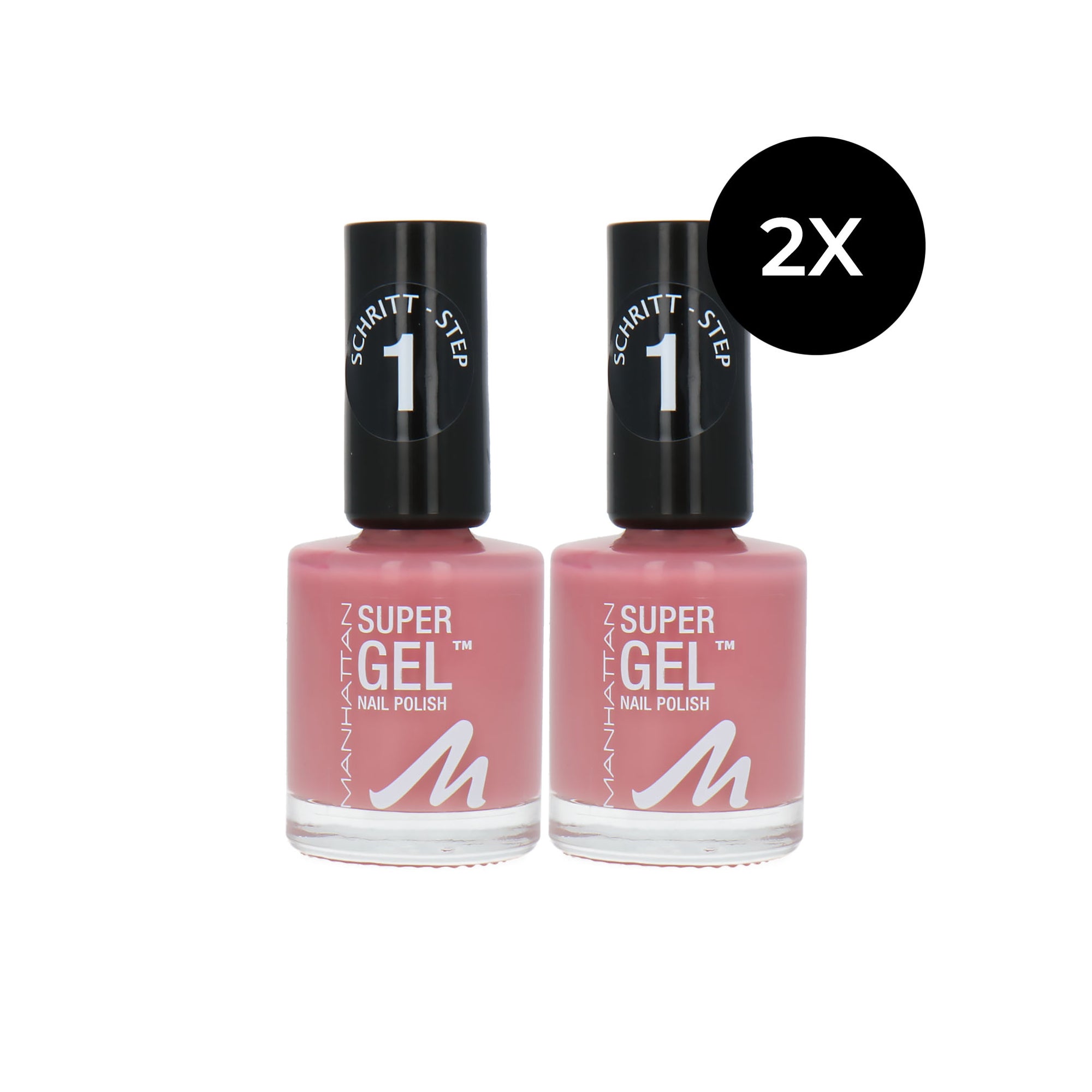 Manhattan Super Gel Nagellak - 240 Pop Princess Pink (set van 2)