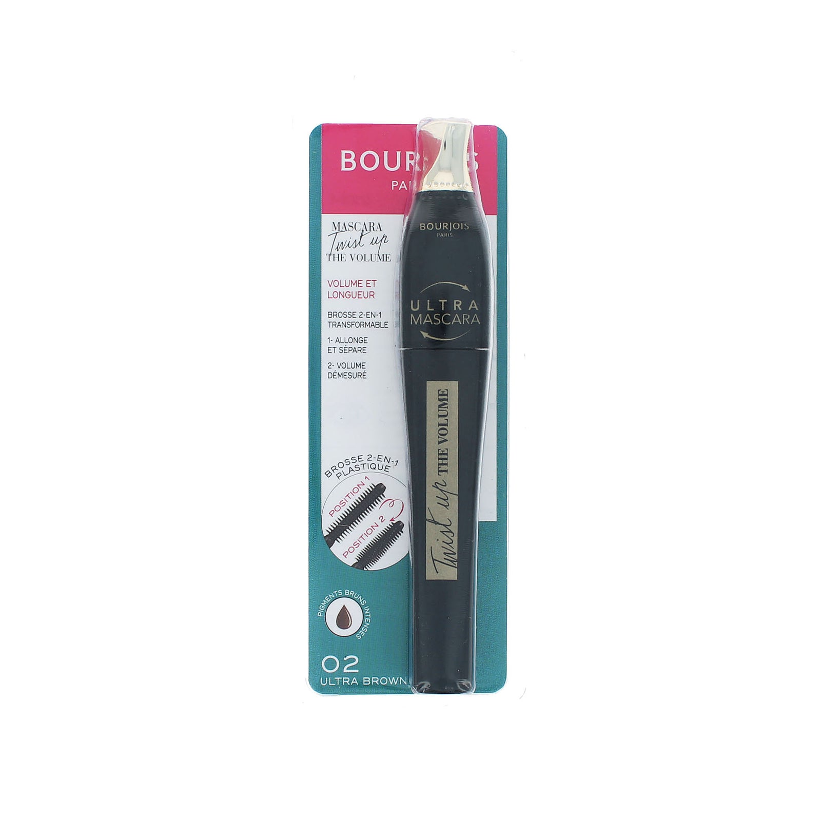 Bourjois Twist Up The Volume Mascara - 02 Ultra Brown