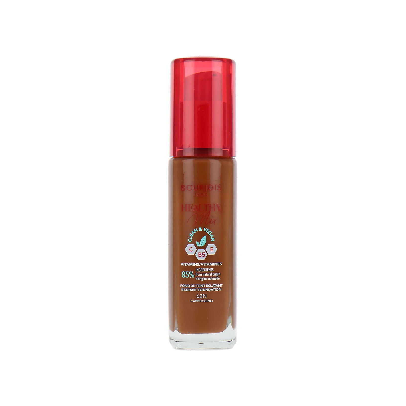 Bourjois Healthy Mix Clean & Vegan Foundation - 62N Cappuccino