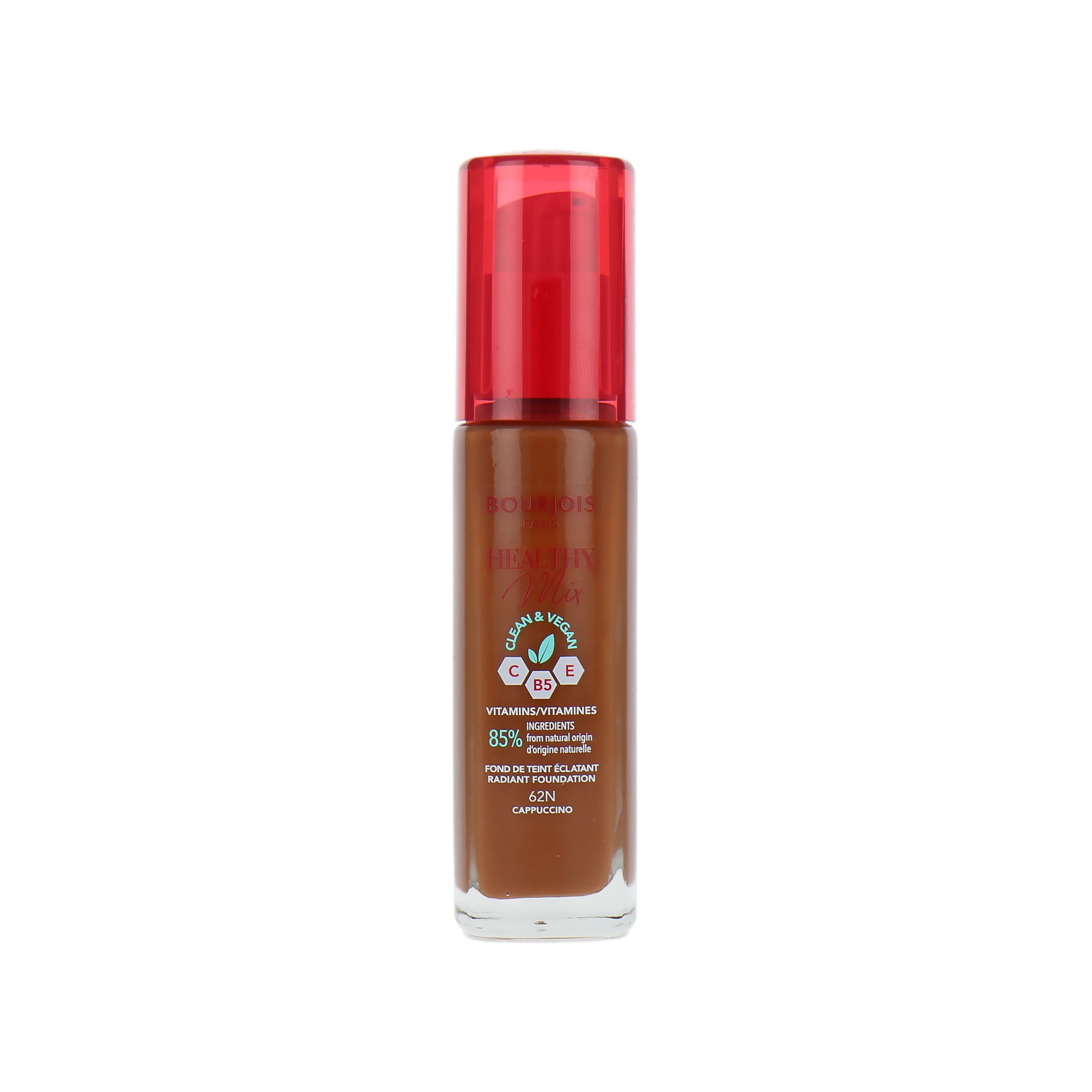 Bourjois Healthy Mix Clean & Vegan Foundation - 62N Cappuccino