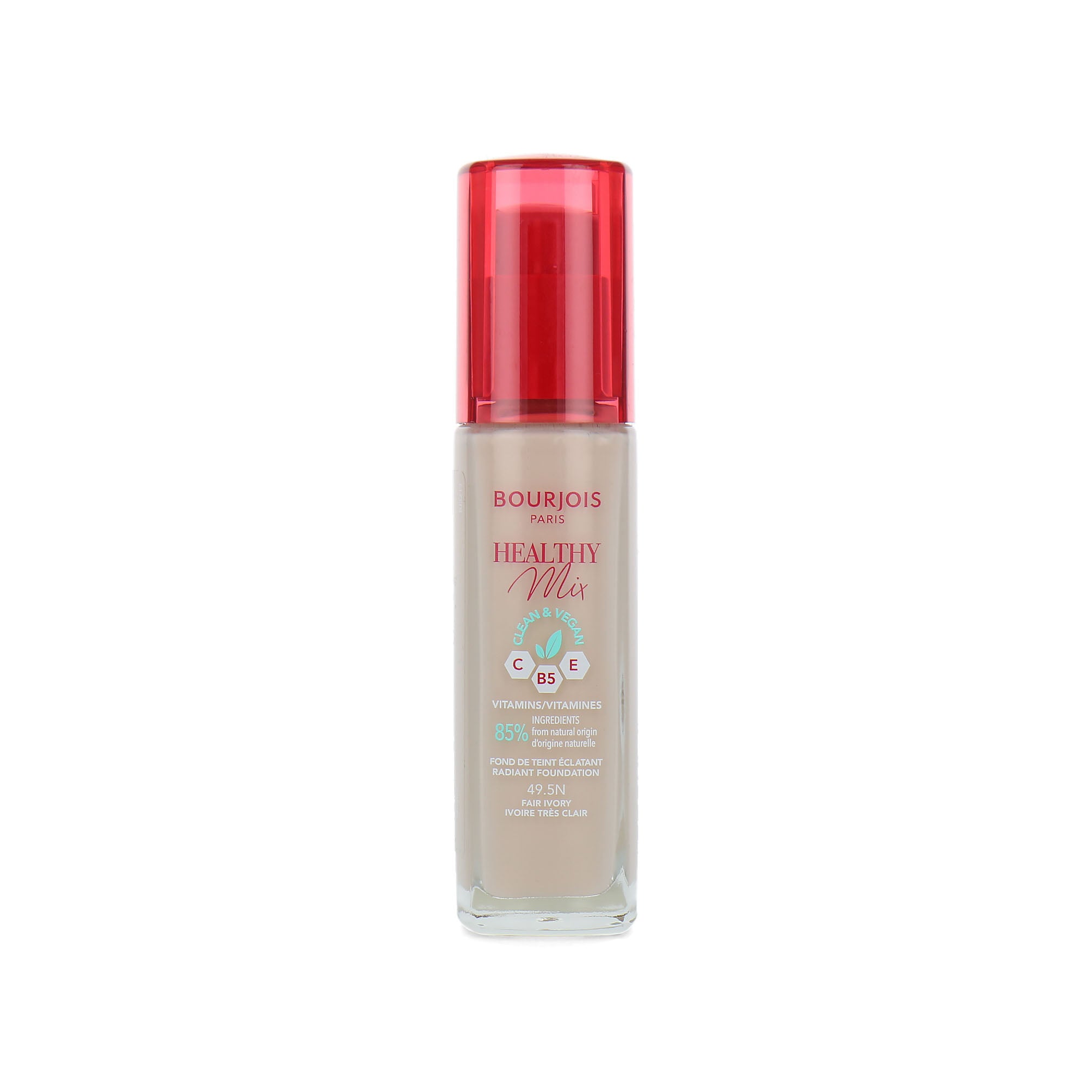 Bourjois Healthy Mix Clean & Vegan Foundation - 49.5N Fair Ivory