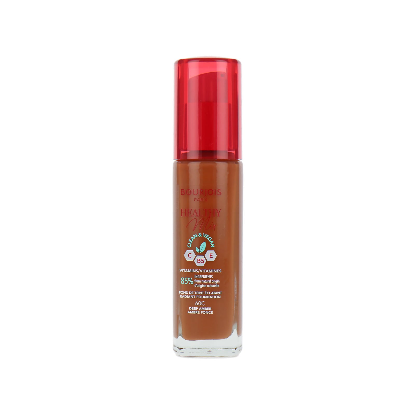 Bourjois Healthy Mix Clean & Vegan Foundation - 60C Deep Amber