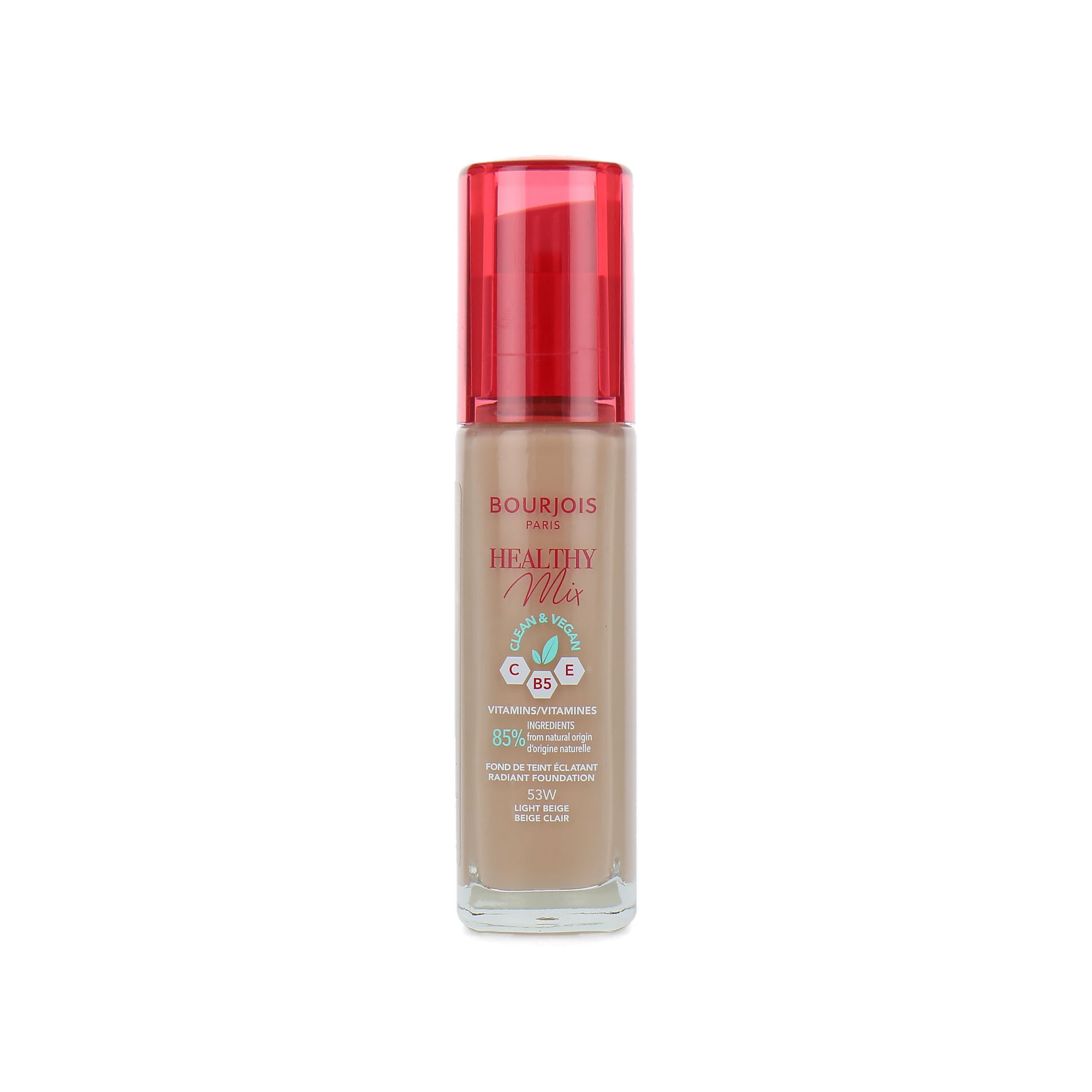 Bourjois Healthy Mix Clean & Vegan Foundation - 53W Light Beige