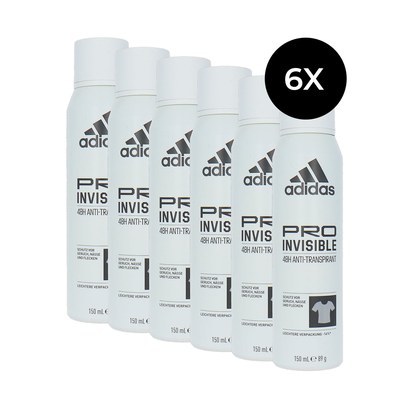 Adidas Pro Invisible Anti-Transpirant Deodorant Spray – 6 x 150 ml