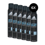Adidas After Sport Deodorant Spray - 6 x 200 ml