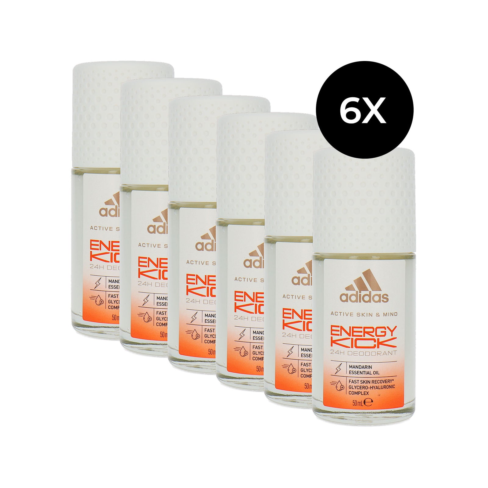 Adidas Energy Kick Deo Roller - 6 x 50 ml