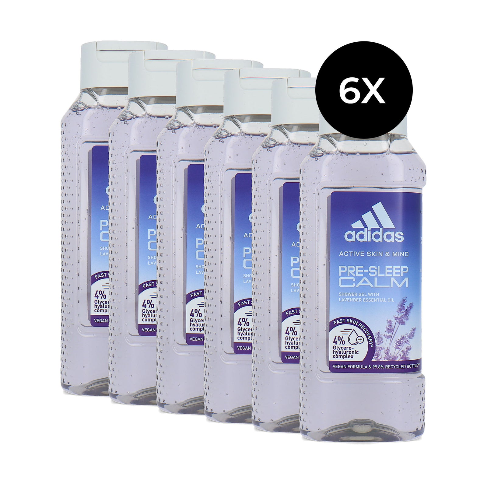 Adidas Pre-Sleep Calm Shower Gel - 6 x 250 ml
