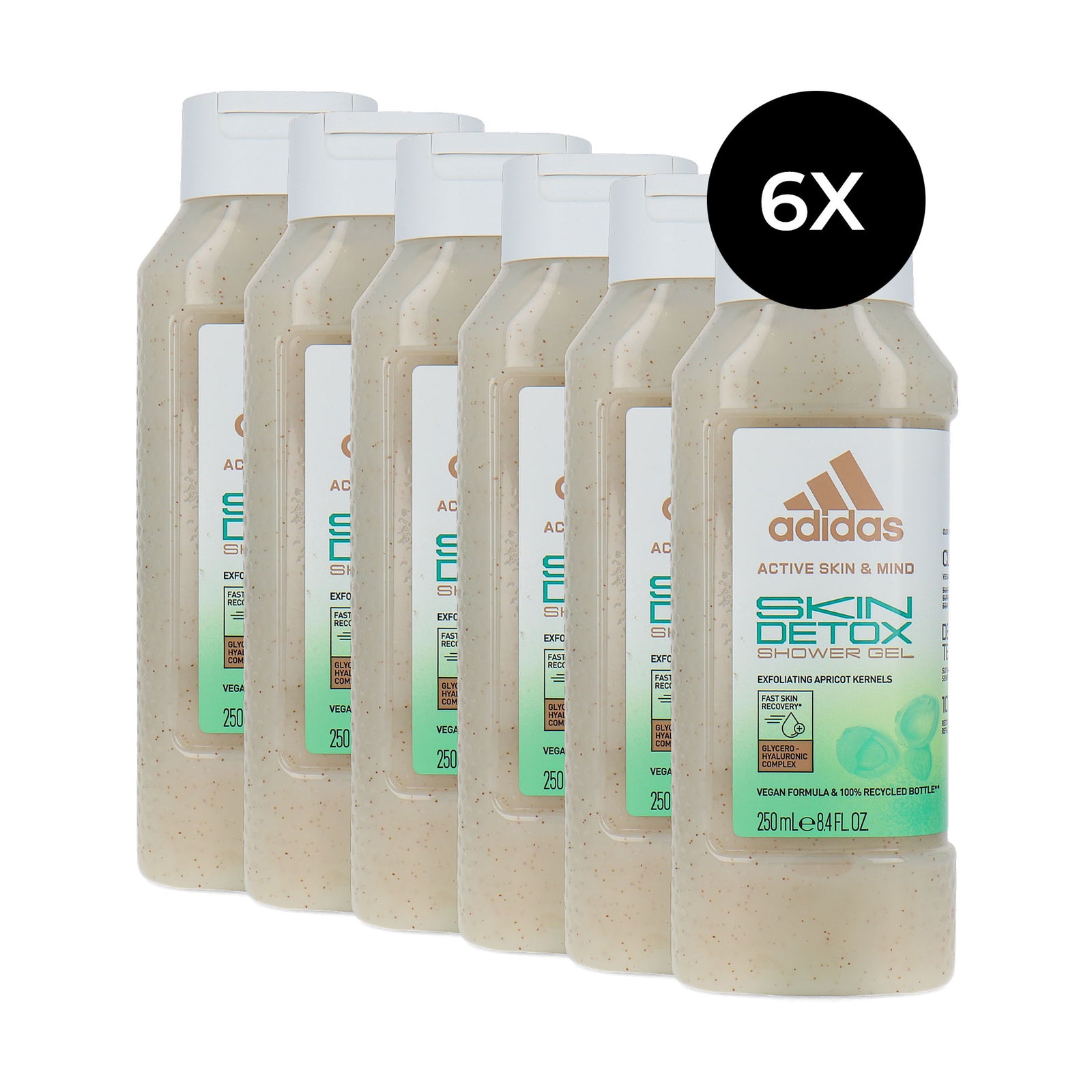 Adidas Skin Detox Shower Gel - 6 x 250 ml