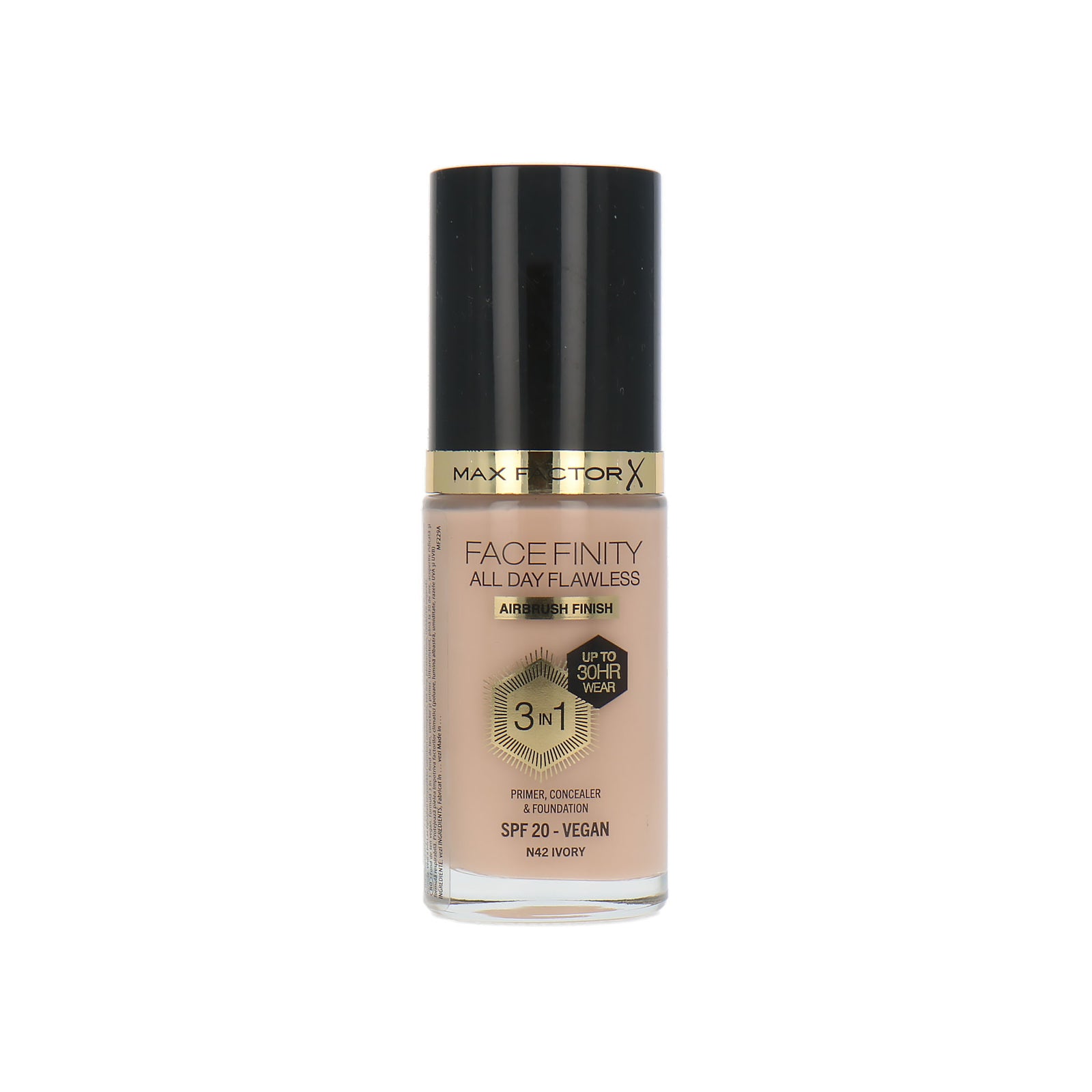 Max Factor Facefinity All Day Flawless 3 in 1 30H Airbrush Finish Foundation - N42 Ivory