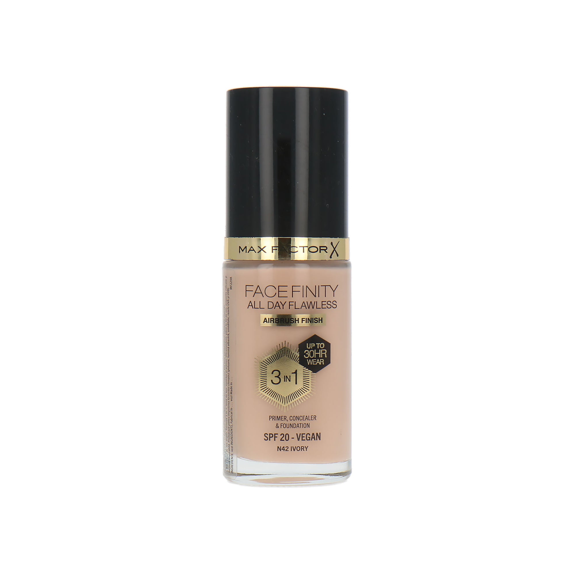 Max Factor Facefinity All Day Flawless 3 in 1 30H Airbrush Finish Foundation - N42 Ivory