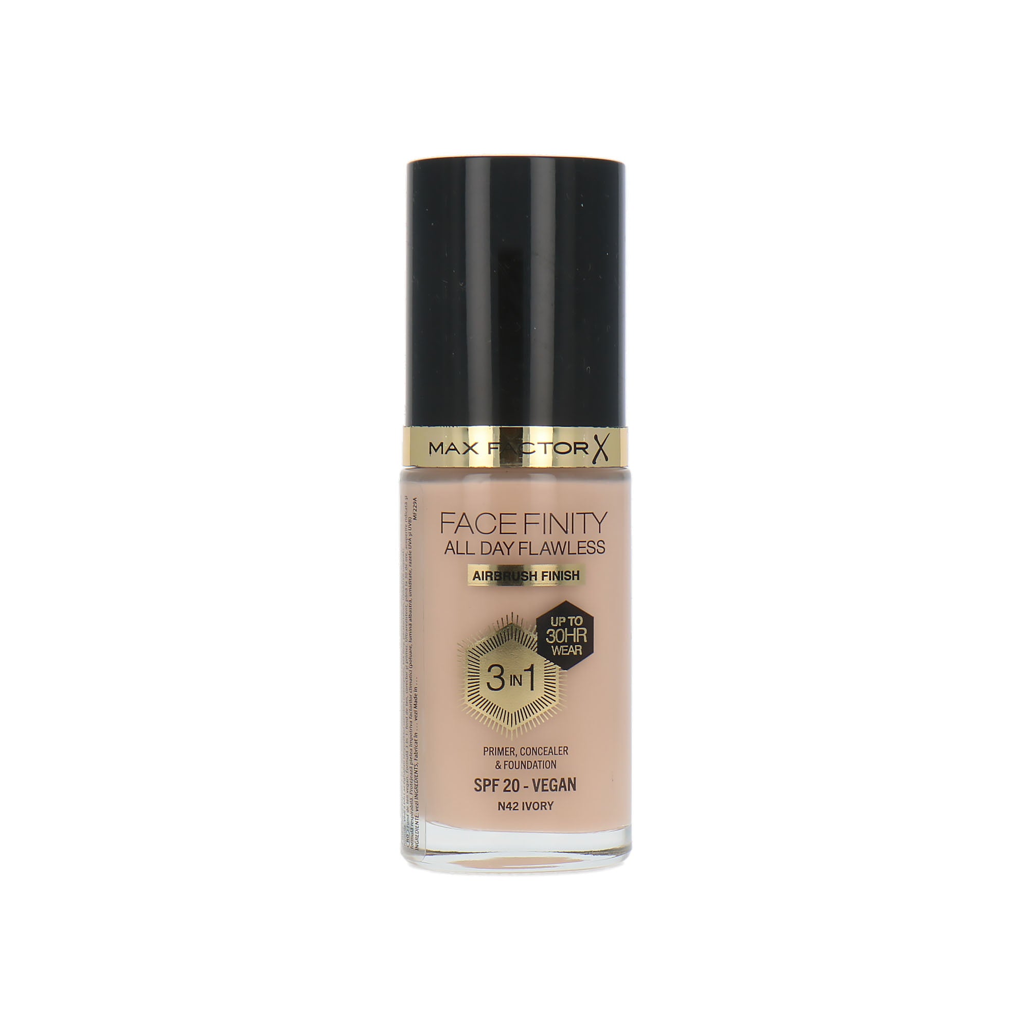 Max Factor Facefinity All Day Flawless 3 in 1 30H Airbrush Finish Foundation - N42 Ivory
