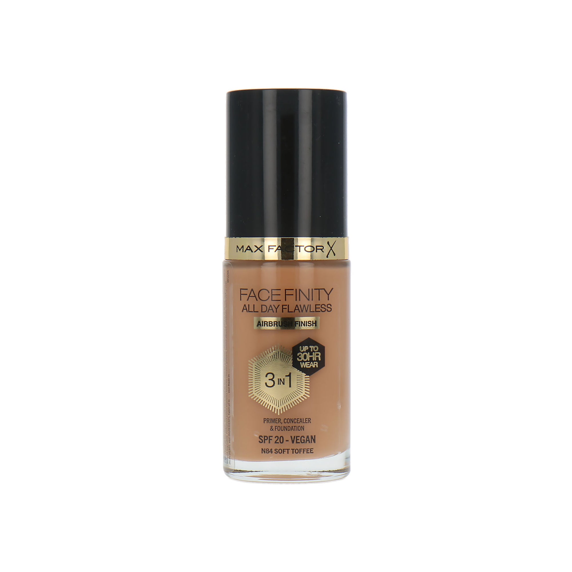 Max Factor Facefinity All Day Flawless 3 in 1 30H Airbrush Finish Foundation - N84 Soft Toffee