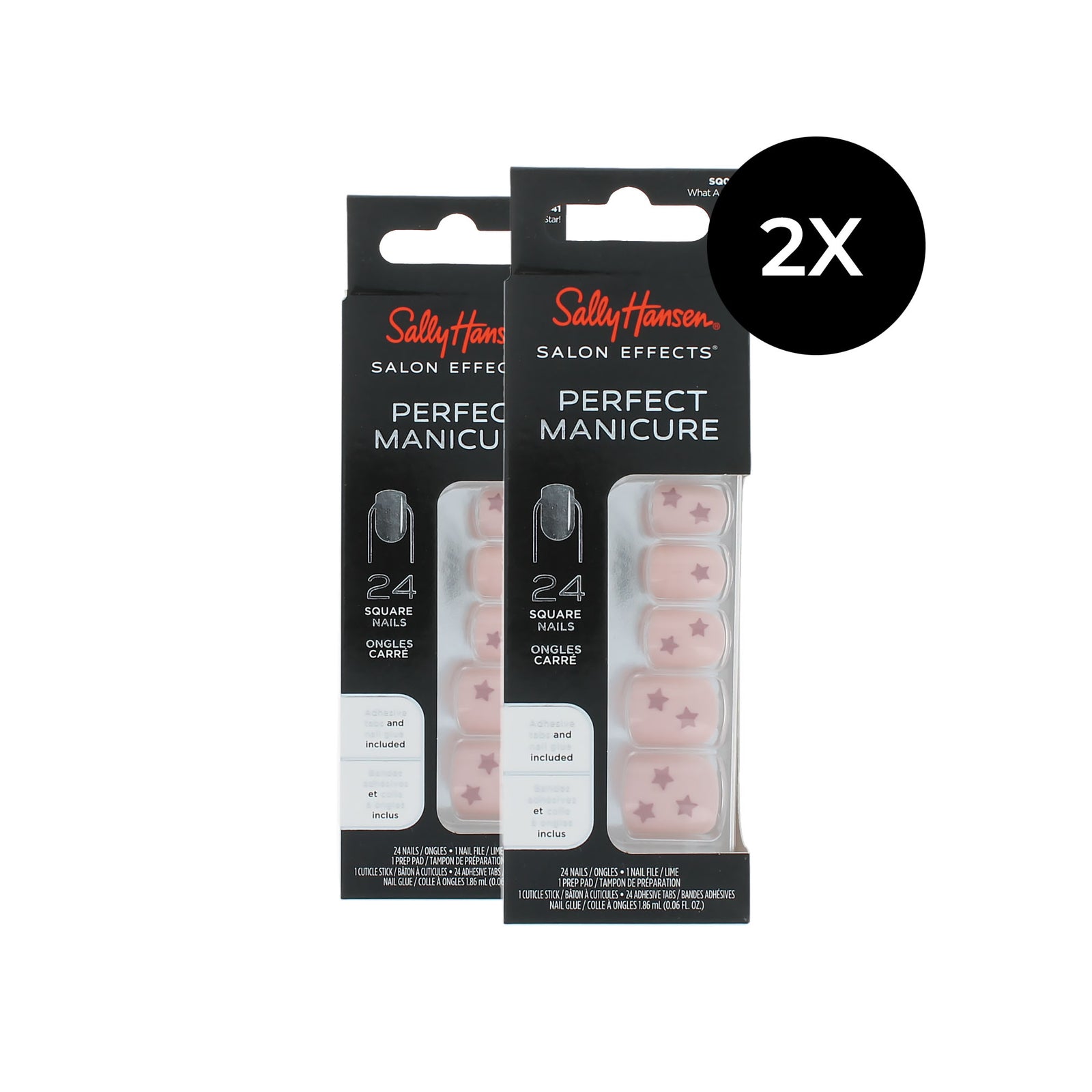 Sally Hansen Perfect Manicure 24 Square Nails (2 x ) - What A Star!