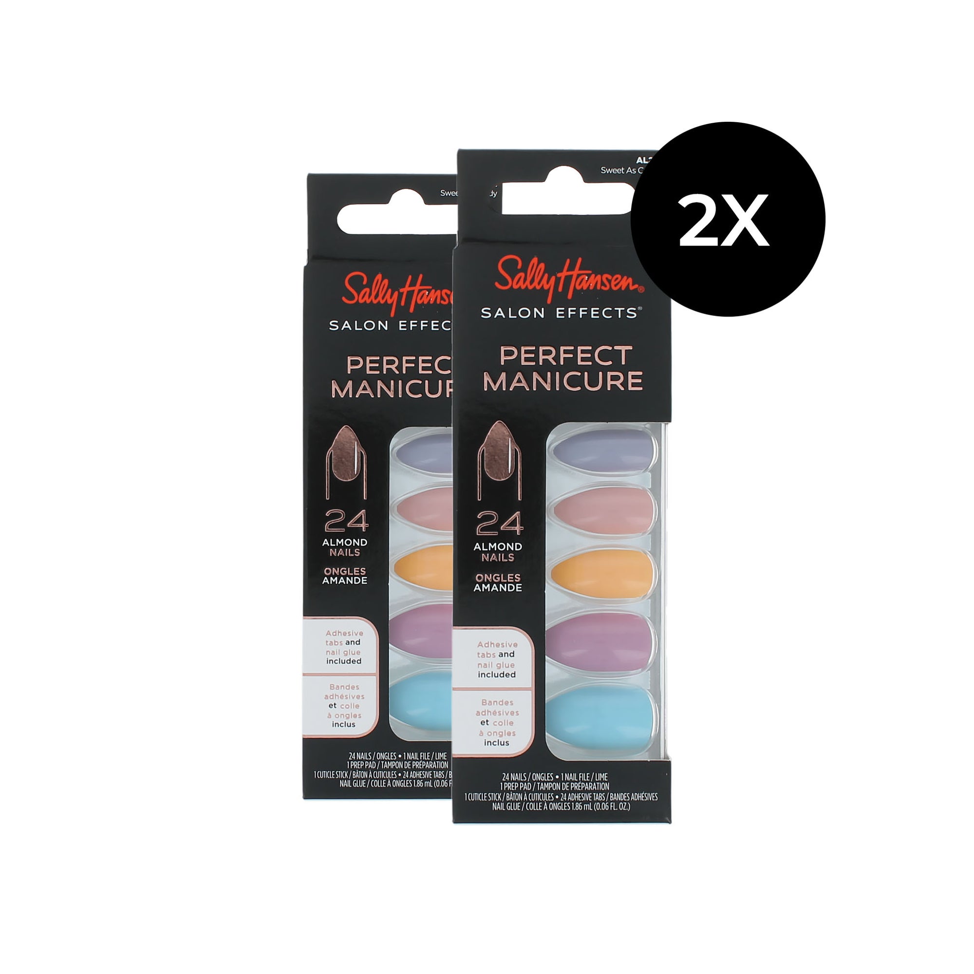 Sally Hansen Perfect Manicure 24 Almond Nails (2 x ) - Sweet As Candy