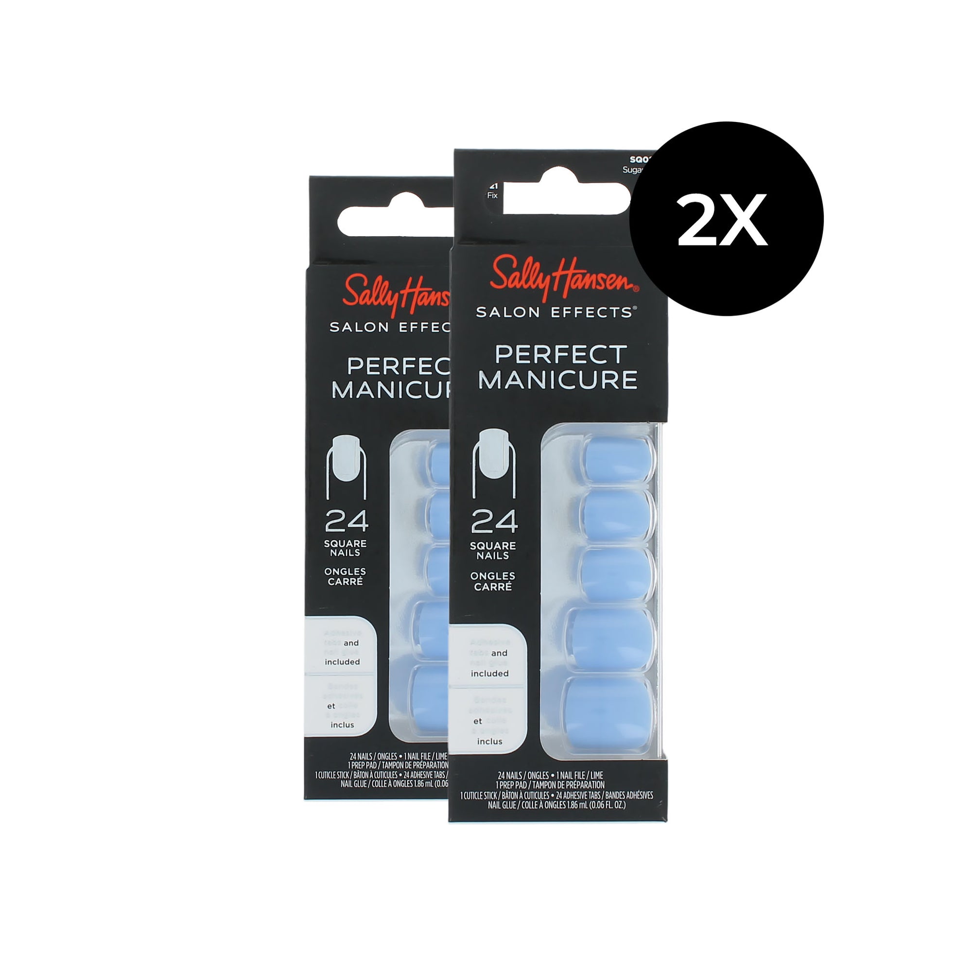 Sally Hansen Perfect Manicure 24 Square Nails (2 x ) - Sugar Fix