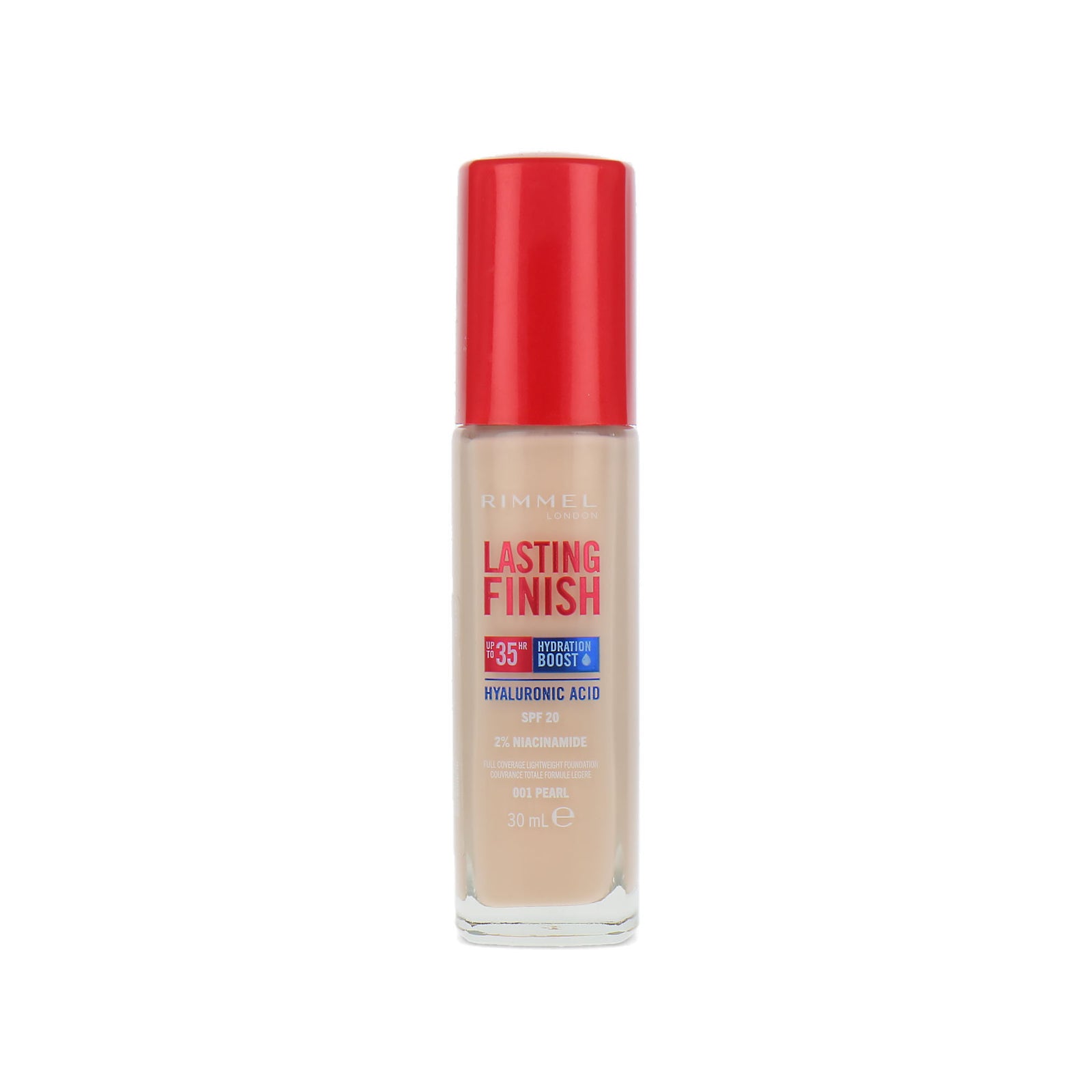 Rimmel Lasting Finish 35HR Hyaluronic Acid Foundation - 001 Pearl