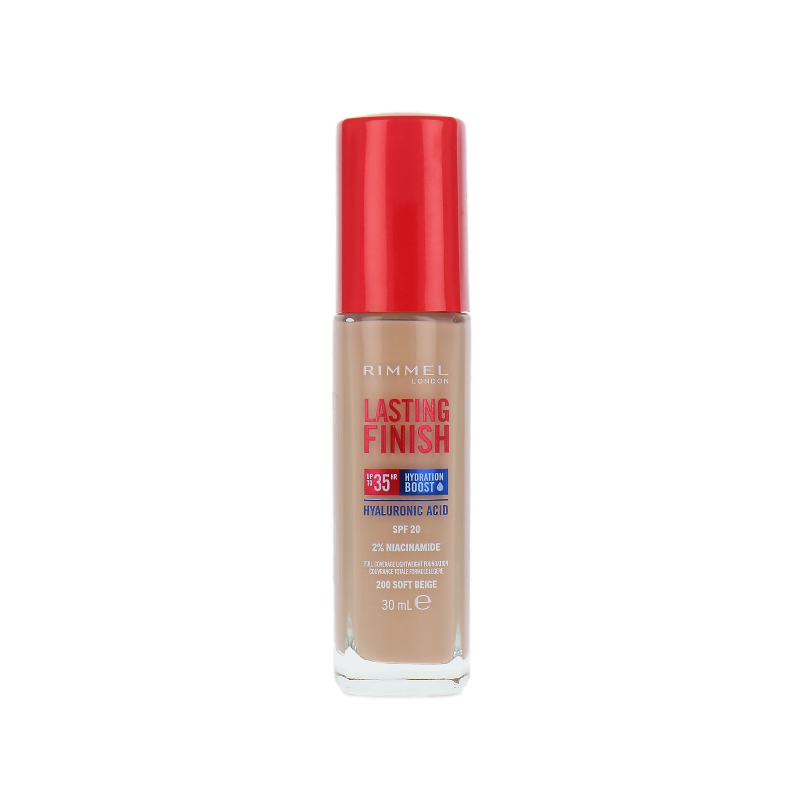 Rimmel Lasting Finish 35HR Hyaluronic Acid Foundation - 200 Soft Beige