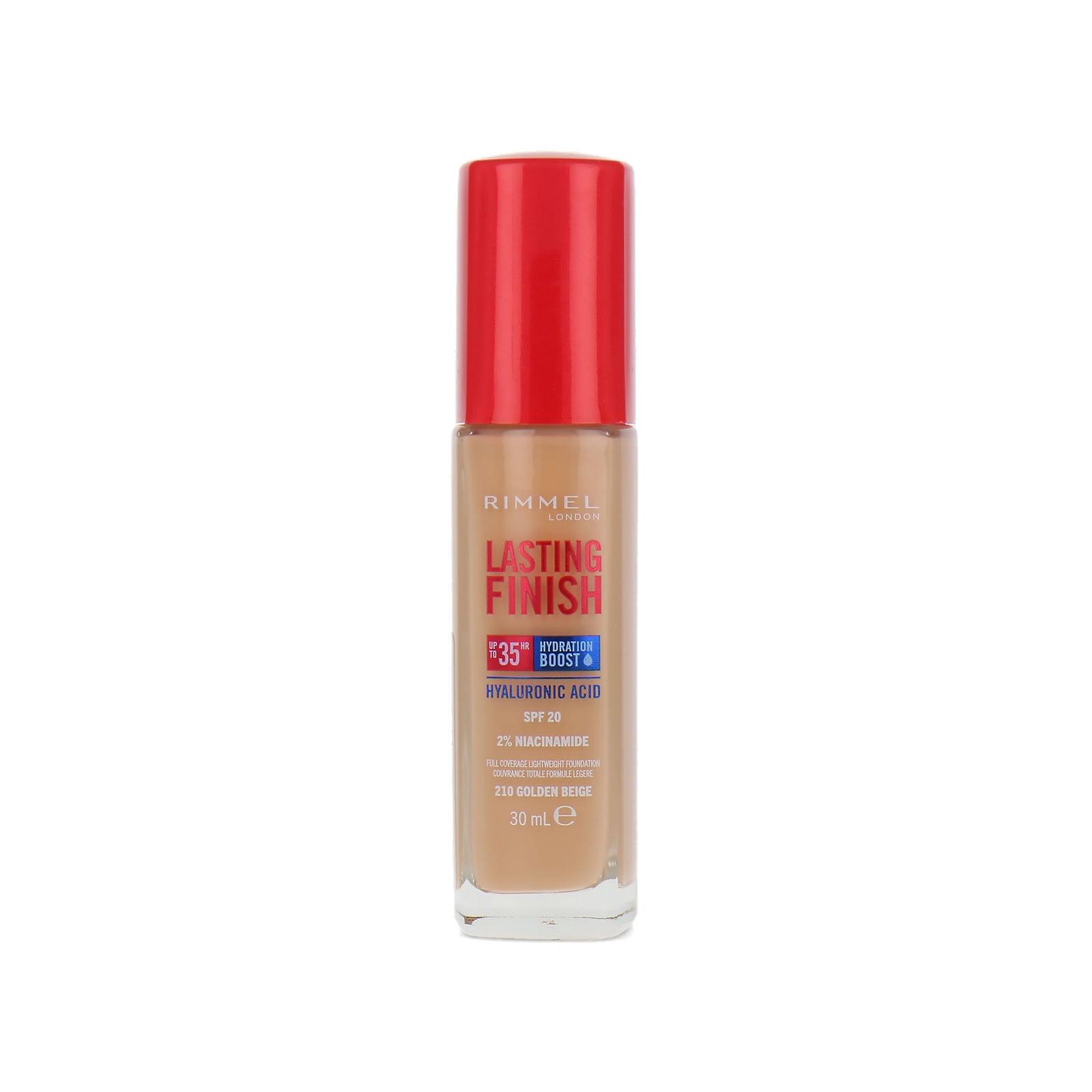 Rimmel Lasting Finish 35HR Hyaluronic Acid Foundation - 210 Golden Beige