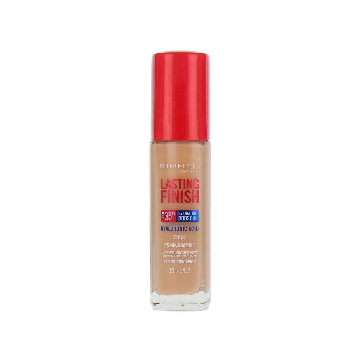 Rimmel Lasting Finish 35HR Hyaluronic Acid Foundation - 210 Golden Beige