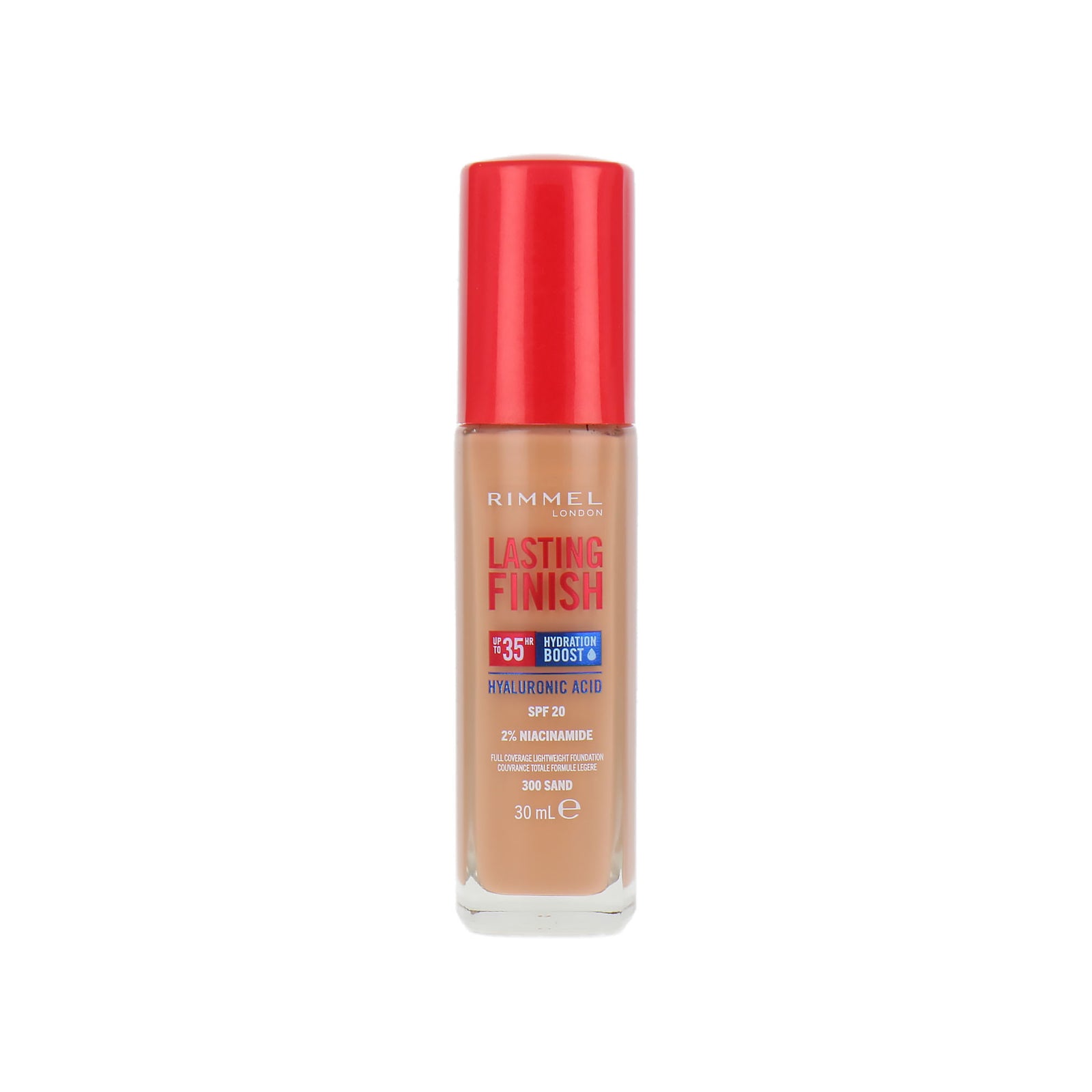Rimmel Lasting Finish 35HR Hyaloronic Acid Foundation SPF 20 - 300 Sand