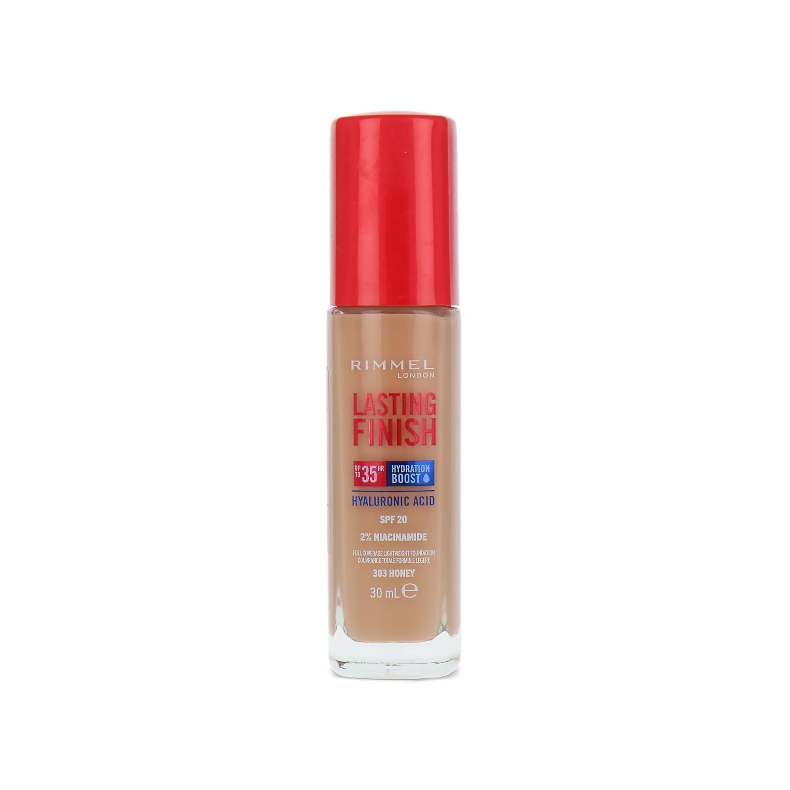 Rimmel Lasting Finish 35HR Hyaluronic Acid Foundation - 303 Honey