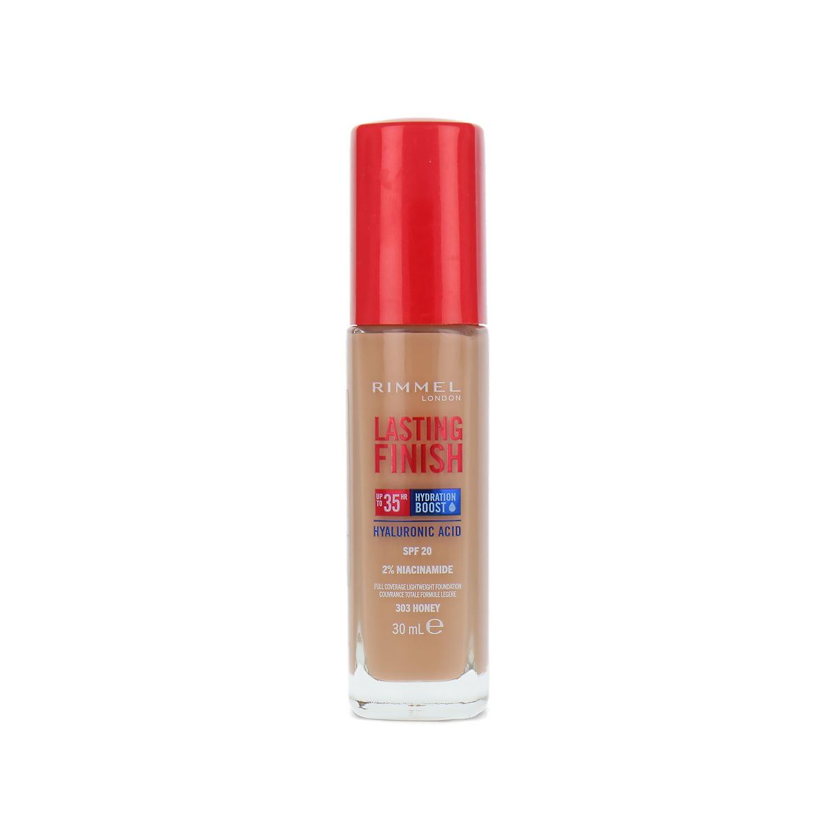 Rimmel Lasting Finish 35HR Hyaluronic Acid Foundation - 303 Honey