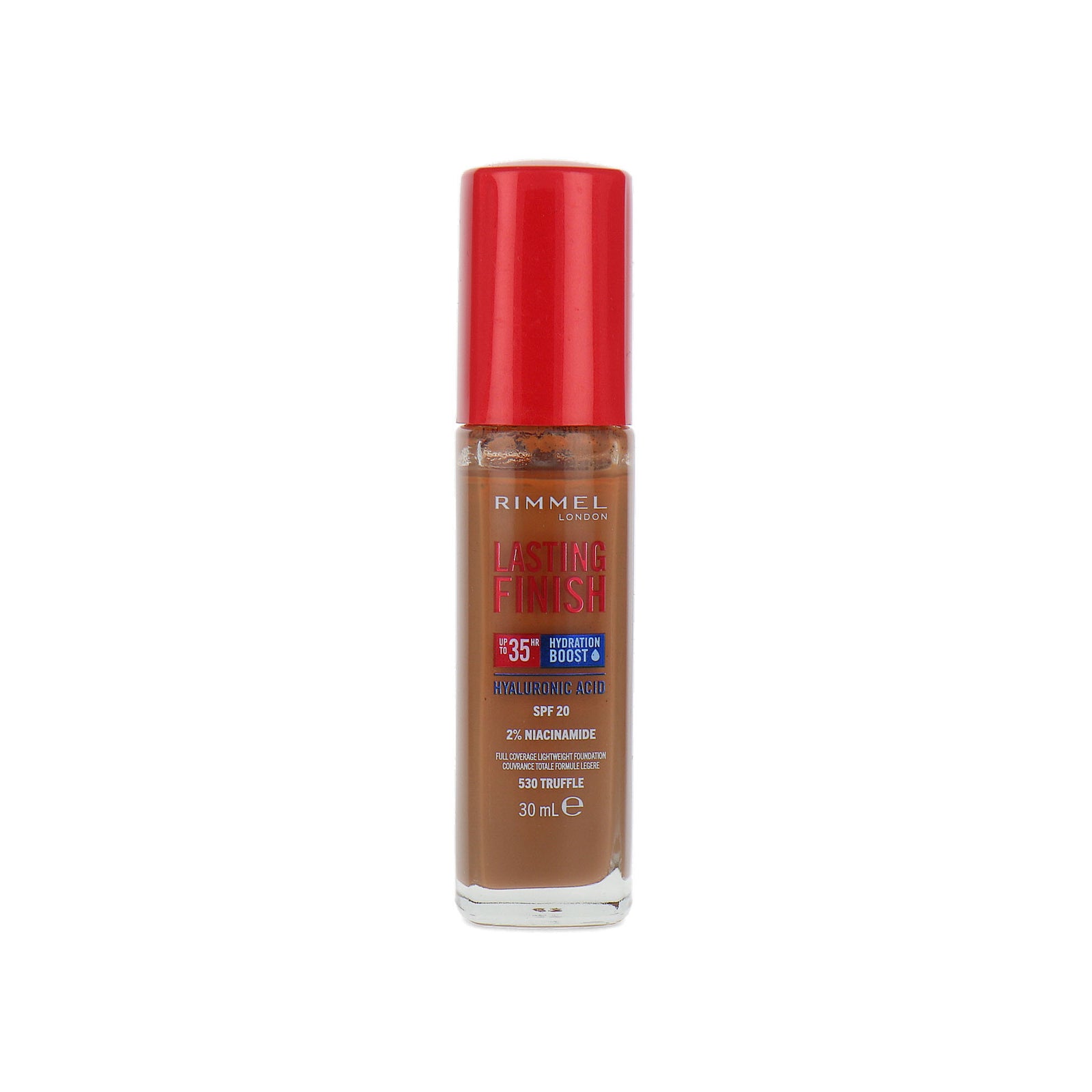 Rimmel Lasting Finish 35HR Hyaluronic Acid Foundation - 530 Truffle