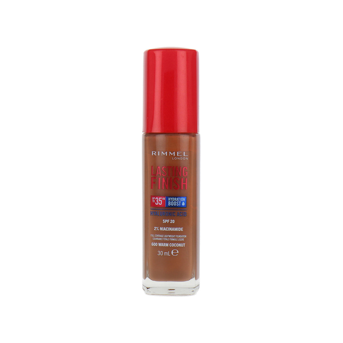 Rimmel Lasting Finish 35HR Hyaloronic Acid Foundation SPF 20 - 600 Warm Coconut
