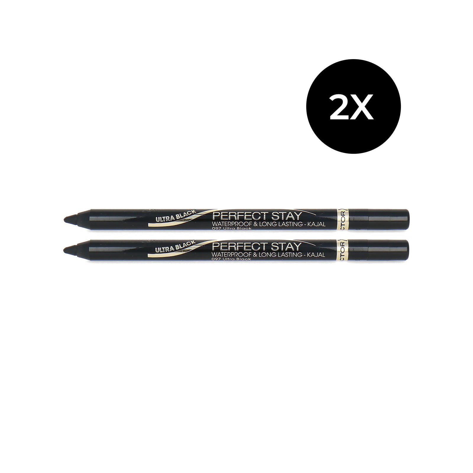 Max Factor Perfect Stay Kajal Eyepencil Duo - ultra black