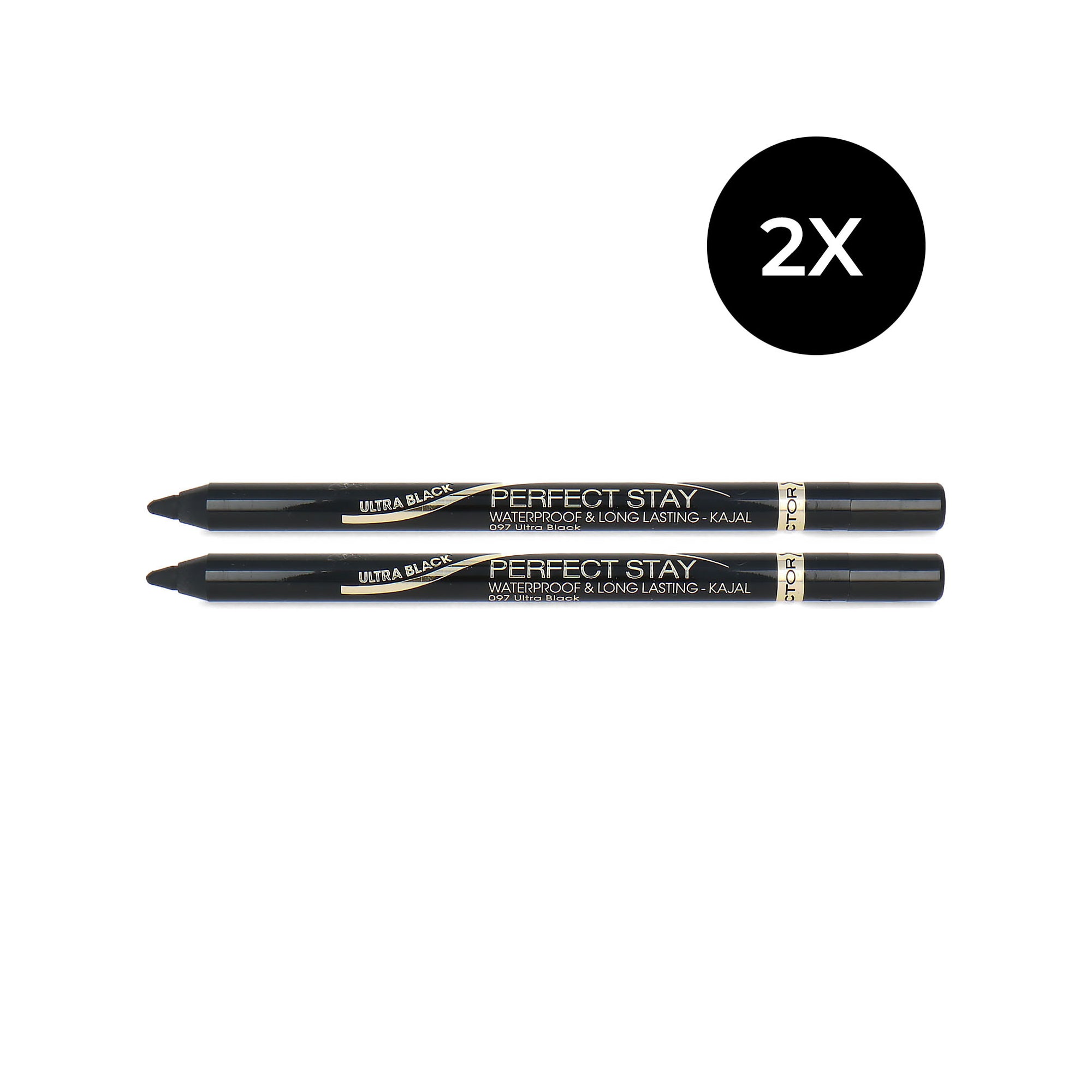 Max Factor Perfect Stay Kajal Eyepencil Duo - ultra black