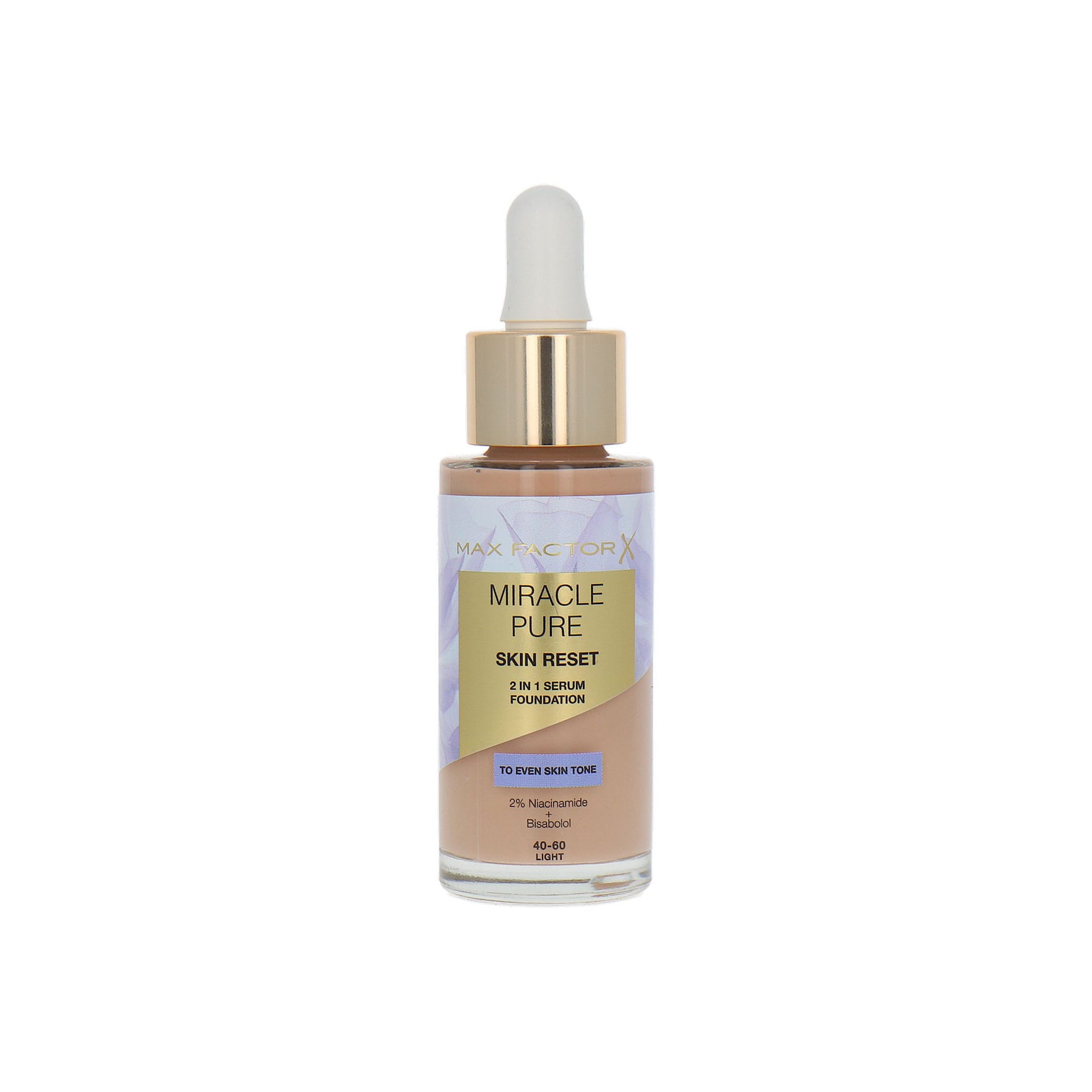 Max Factor Miracle Pure Skin Reset 2in1 Serum Foundation - 40-60 Light