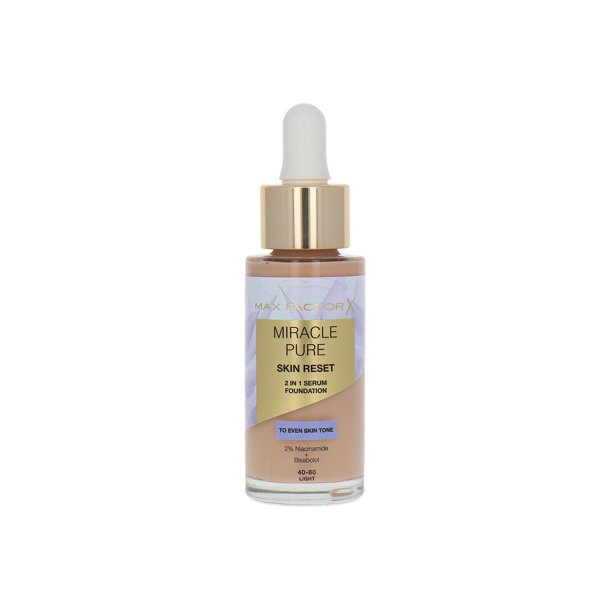 Max Factor Miracle Pure Skin Reset 2in1 Serum Foundation - 40-60 Light