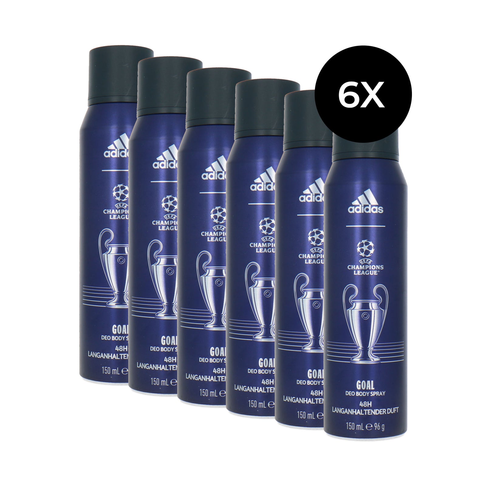 Adidas Goal Blue Deospray - 6 x 150 ml