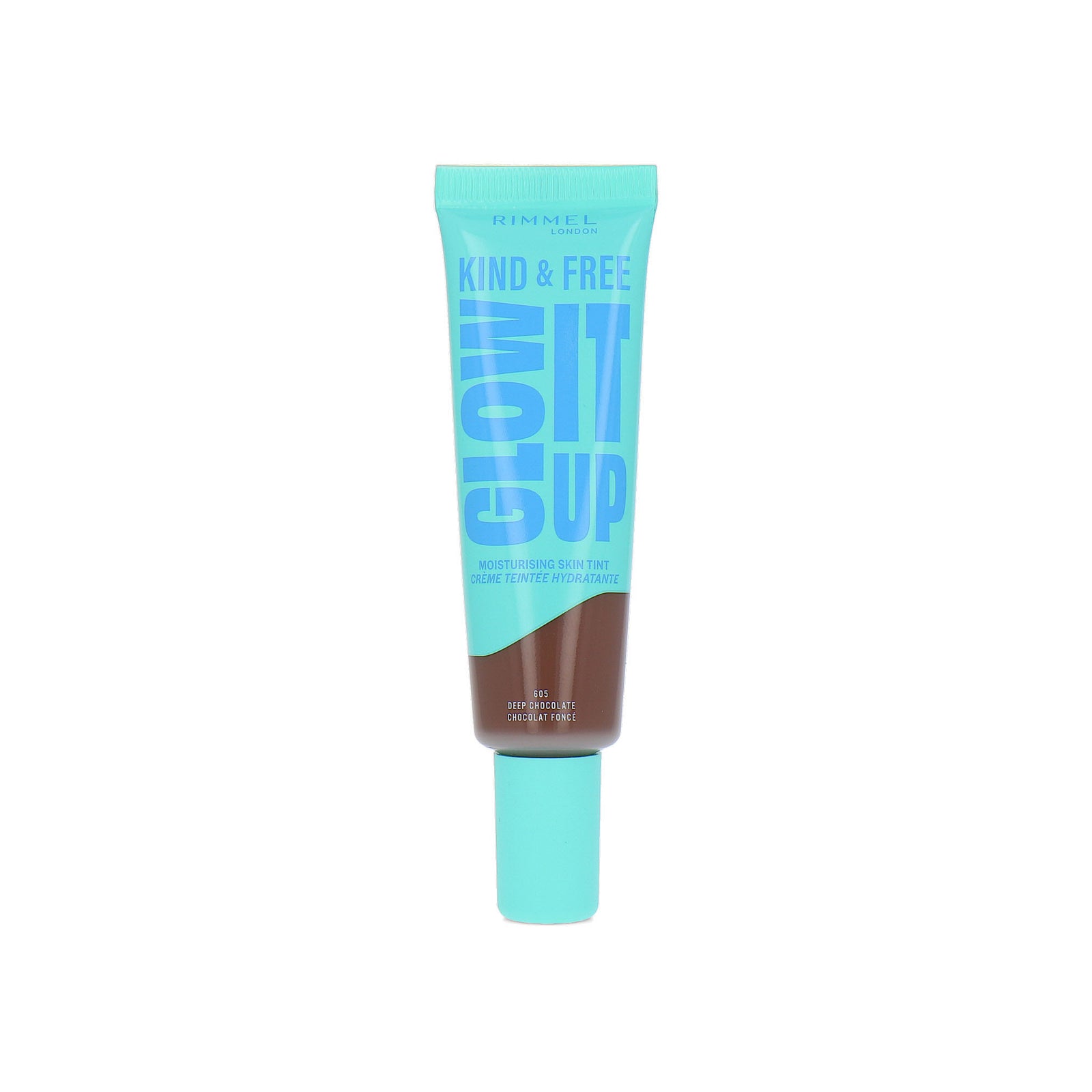 Rimmel Kind & Free Glow It Up Moisturising Skin Tint - 605 Deep Chocolate