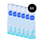 Nivea Fresh Comfort 0% Deodorant Spray - 6 x 150 ml