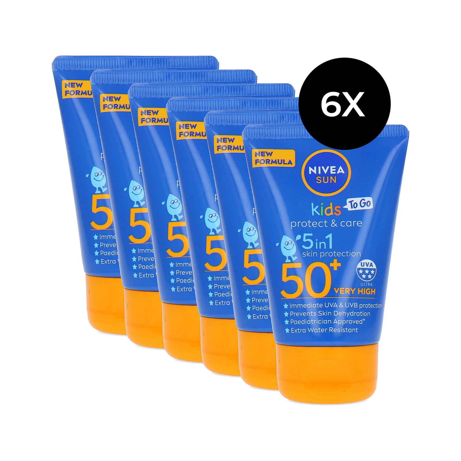 Nivea Kids 5 in 1 Sunscreen SPF 50+ - 6 x 50 ml