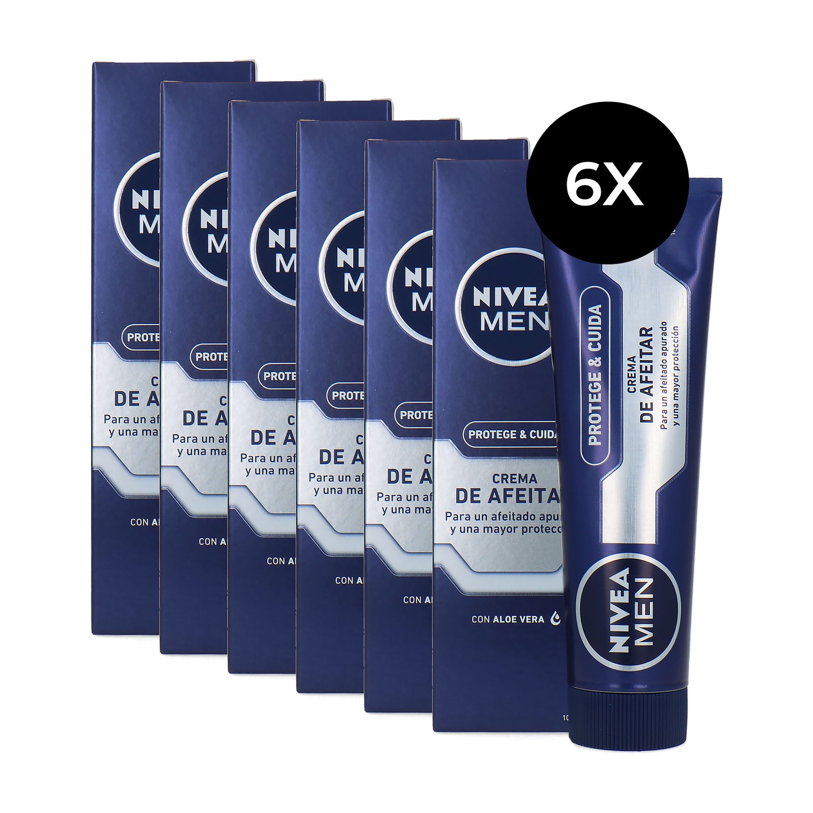 Nivea Men Shaving Cream - 6 x 100 ml