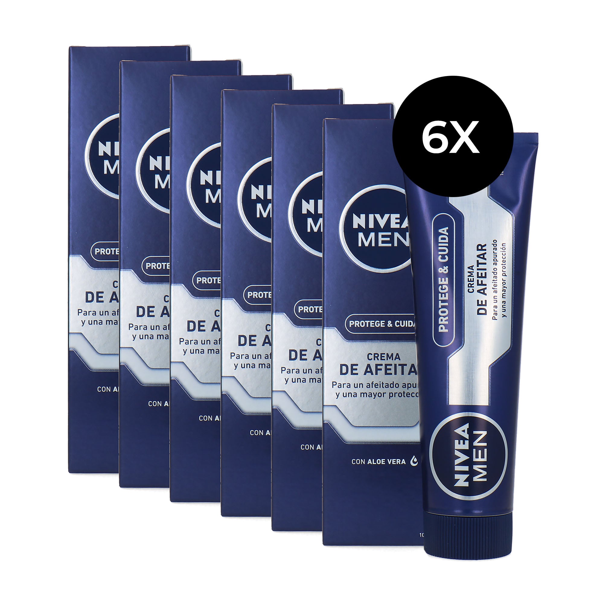 Nivea Men Shaving Cream - 6 x 100 ml