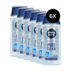 Nivea Men Pure Clean Shampoo - 6 x 250 ml