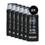 Nivea Men Ultra Cleanse Shampoo - 6 x 250 ml