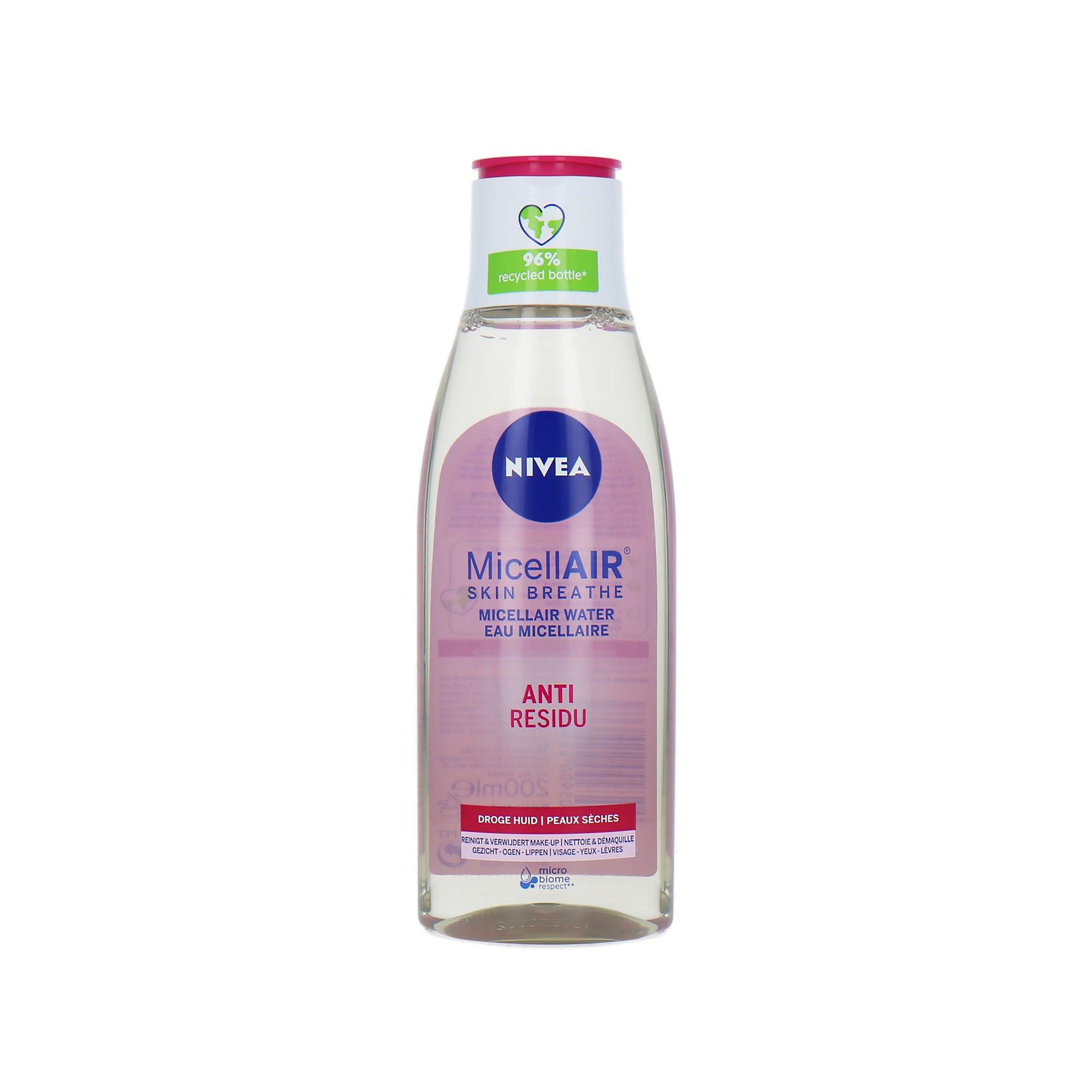 Nivea Micellair Skin Breathe Anti Residu Make-up remover - 200 ml (voor droge huid)