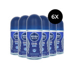 Nivea Men Cool Kick Deo Roller - 6 x 50 ml